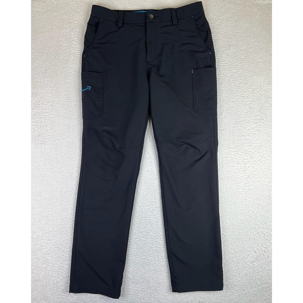 Amazon Cargo‎ Pants Mens LargeBlack Stretch Delivery Workwear Logo Pockets
